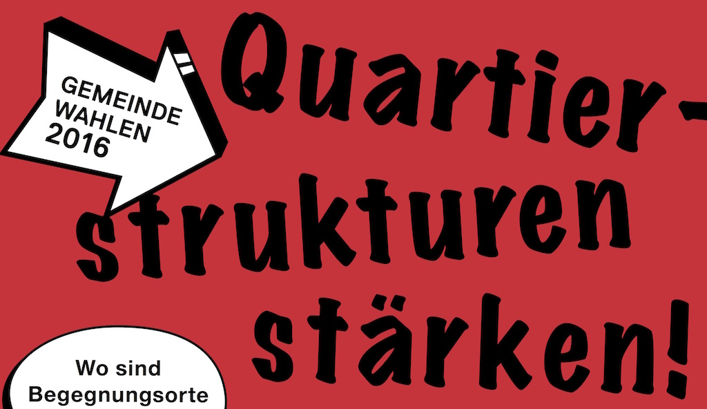 Quartierstrukturen stärken!