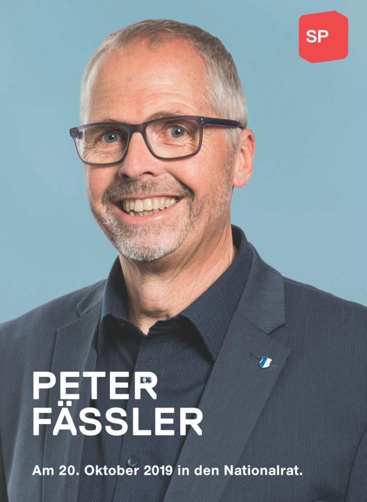 Peter Fässler, Kantonsrat, kandidiert für den Nationalrat